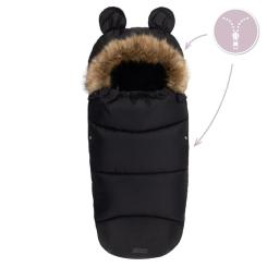 Зимний конверт MoMi Sleeping bag black Фото 5