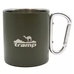Чашка туристическая Tramp 350 мл с карабином Olive Фото