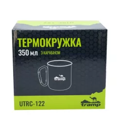 Чашка туристическая Tramp 350 мл с карабином Olive Фото 2