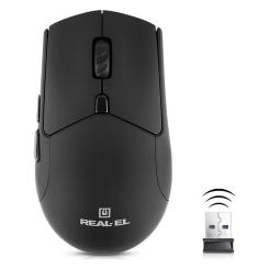 Мышка REAL-EL RM-460W Wireless/Bluetooth Black Фото 2