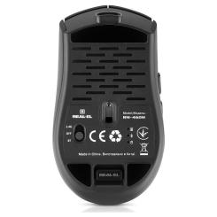 Мышка REAL-EL RM-460W Wireless/Bluetooth Black Фото 6