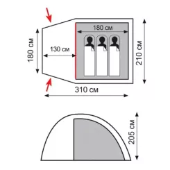 Палатка Totem Apache 3 (v2) Фото 1