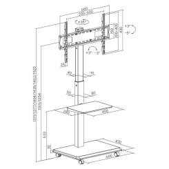 Стойка презентационная OfficePro TVS302B Фото 8