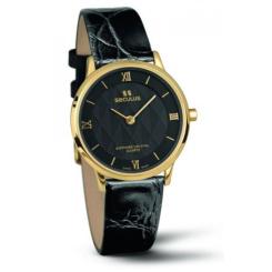 Наручные часы Seculus 1610.1.106 black, pvd, black leather Фото