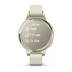 Смарт-часы Garmin Lily 2 Active, Lunar Gold/Bone, Silicone, Фото 8