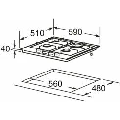 Варочная поверхность Interline HGS 763 FGT XM FLAME Фото 10