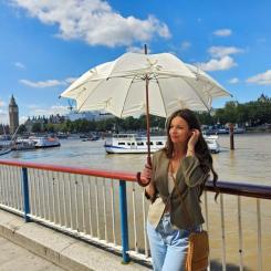 Зонт Fulton L908-039595 Kensington UV Star Cream Фото 1