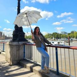 Зонт Fulton L908-039595 Kensington UV Star Cream Фото 3