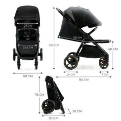 Коляска Kinderkraft Mitzy Ink Black (KSMITZ00BLK0000) Фото 5