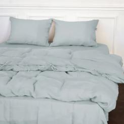 Постельное белье MirSon Льон Natural Linen Caspian 220х240 Фото