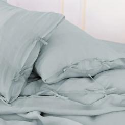 Постельное белье MirSon Льон Natural Linen Caspian 220х240 Фото 3