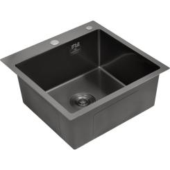 Мойка кухонная Kroner Schwarze-4545HM Фото 2