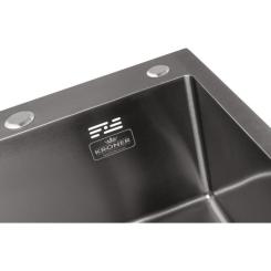 Мойка кухонная Kroner Schwarze-4545HM Фото 4