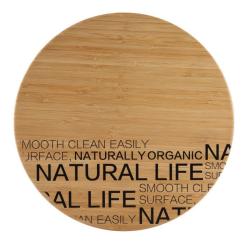 Разделочная доска Bergner Natural, d 30x1.5 см, бамбук Фото