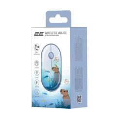 Мышка 2E MF300 CAPYBARASWIM Silent Wireless/Bluetooth Blue Фото 5