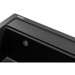 Мойка кухонная GRANADO ARTES black shine з сифоном Фото 3