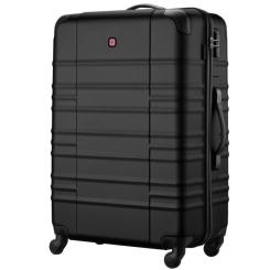 Чемодан Wenger Amplar, велика, пластик, 4 колеса, чорна Фото 1