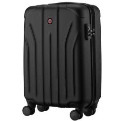 Чемодан Wenger Oryson, мала, пластик, 4 колеса, чорна Фото 1