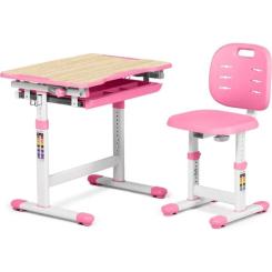 Парта со стулом FunDesk Piccolino III Pink-w Фото 1