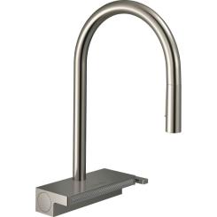 Смеситель Hansgrohe Aquno Select M81 , 22 см, сталь Фото