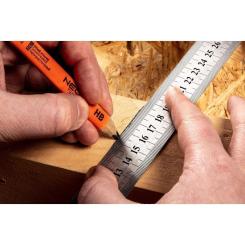 Линейка строительная Neo Tools нержавеющая сталь, 750мм Фото 5