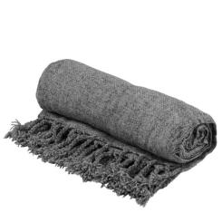 Плед Ardesto Chenille 140х190см, 100% полиэстер, серый темный Фото 2