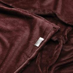 Плед Ardesto Flannel 200х220см, 100% поліестер, бургунді Фото 2