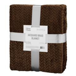 Плед Ardesto Jacquard Braid 200х220см, 100% полиэстер, коричнев Фото