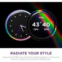 Система жидкостного охлаждения NZXT Kraken Elite RGB 240mm AIO Фото 10