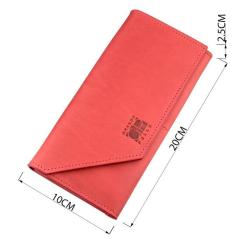 Кошелек Grande Pelle Из итальянской кожи Красный Фото 2