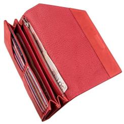 Кошелек Grande Pelle Из итальянской кожи Красный Фото 5