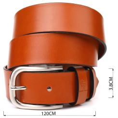 Ремень Grande Pelle Из натуральной кожи Рыжий Фото 2