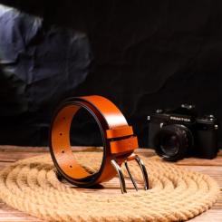 Ремень Grande Pelle Из натуральной кожи Рыжий Фото 7