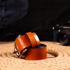 Ремень Grande Pelle Из натуральной кожи Рыжий Фото 8