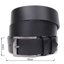 Ремень Grande Pelle Кожаный Черный Фото 2