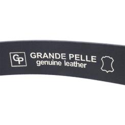 Ремень Grande Pelle Кожаный Черный Фото 5