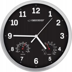 Настенные часы Esperanza Wall Clock Lyon 25см Black Фото