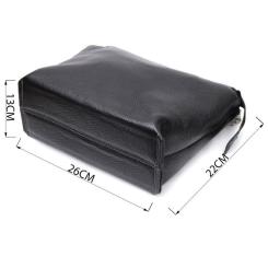 Сумка Grande Pelle Из натуральной кожи Черная Фото 2