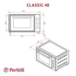 Электропечь Perfelli CLASSIC 48 IVORY Фото 11