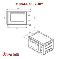 Электропечь Perfelli MIRAGE 48 IVORY Фото 11