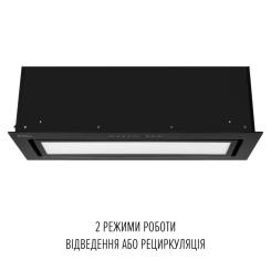 Вытяжка кухонная Perfelli DESIGN VISION 9 NERO SILENZIO Фото 2