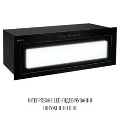 Вытяжка кухонная Perfelli DESIGN VISION 9 NERO SILENZIO Фото 3