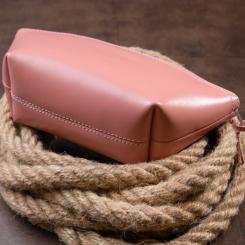 Косметичка Grande Pelle Из кожи Пудровая Фото 9