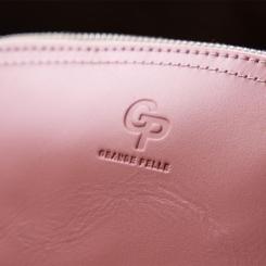 Косметичка Grande Pelle Из кожи Пудровая Фото 8