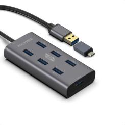 Концентратор Promate USB Hub 7 ports ezhub-7.grey Фото