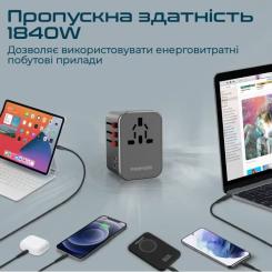 Зарядное устройство Promate tripmate-36w.black Фото 3