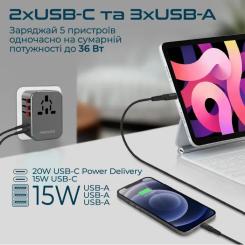 Зарядное устройство Promate tripmate-36w.black Фото 4