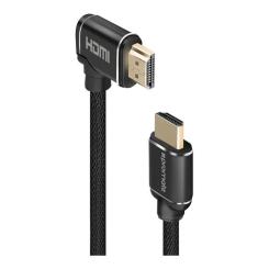 Кабель мультимедийный Promate HDMI M to HDMI M V2.0 1.5m 90° corner Фото