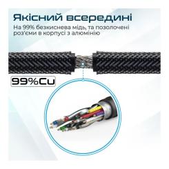 Кабель мультимедийный Promate HDMI M to HDMI M V2.0 1.5m 90° corner Фото 2