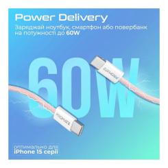 Дата кабель Promate USB-C to USB-C 1.2m Фото 2